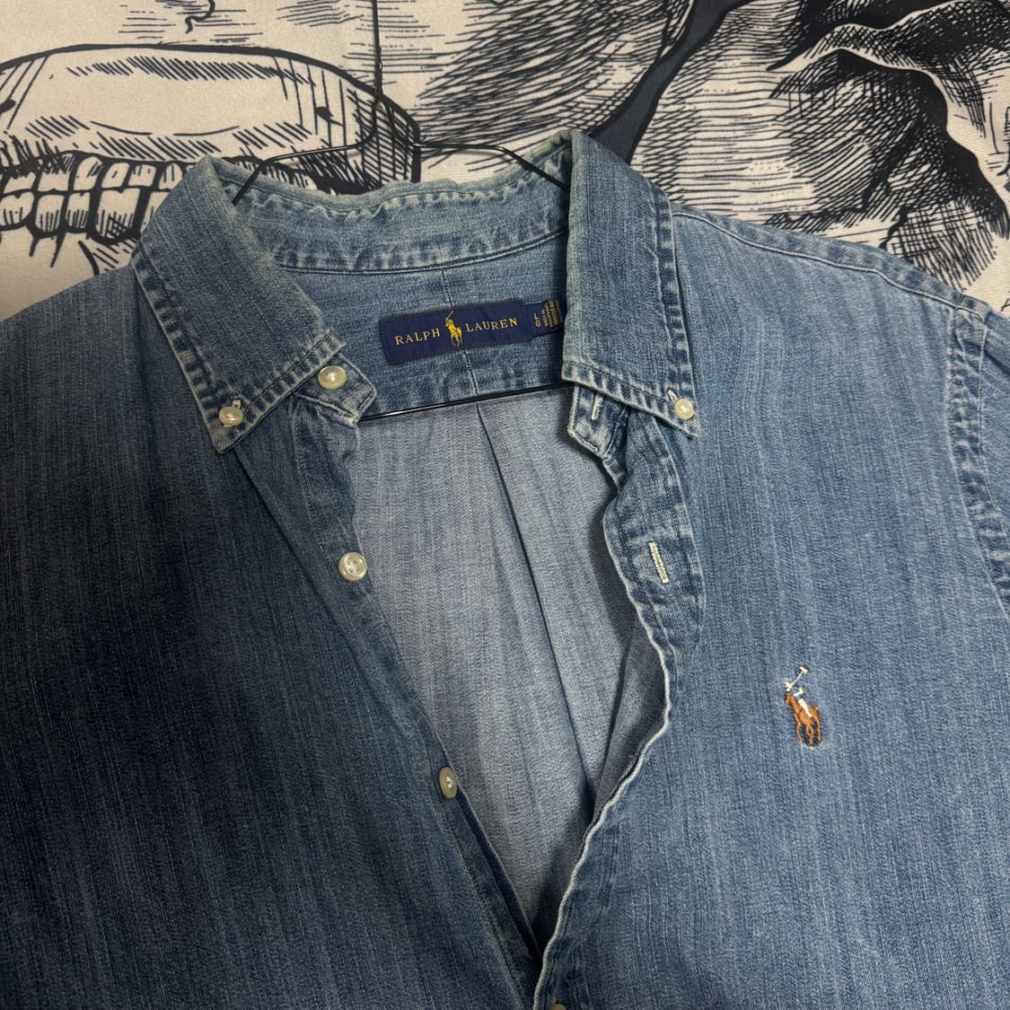 폴로랄프로렌 데님셔츠 L사이즈  상품이미지2