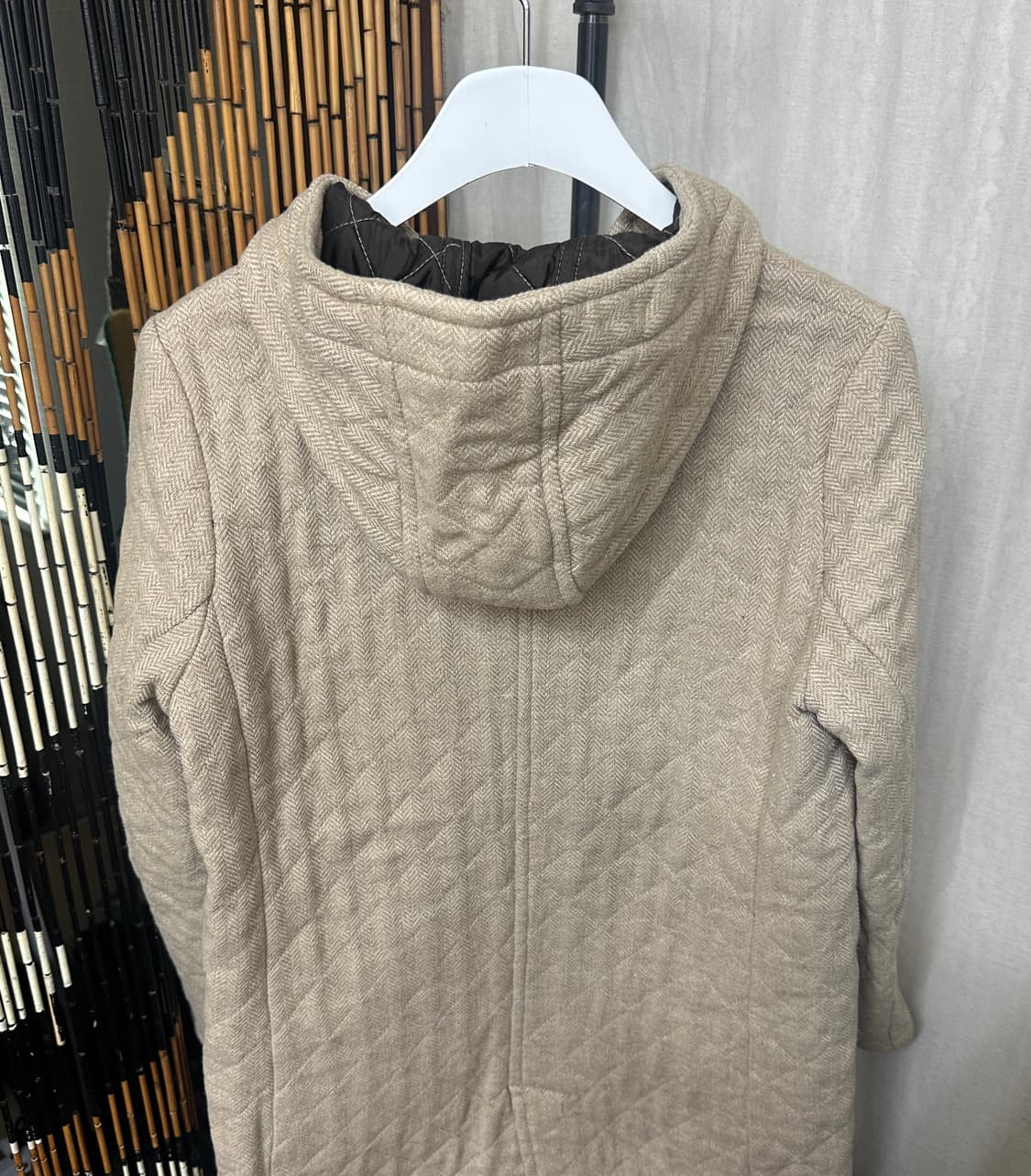 coen quilting natural hood coat 상품이미지6