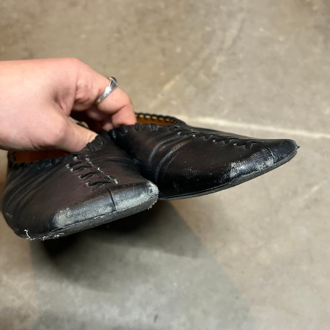 250) 질샌더 휩 스티치 스퀘어 토 발레리나 플랫 슈즈 상품이미지9