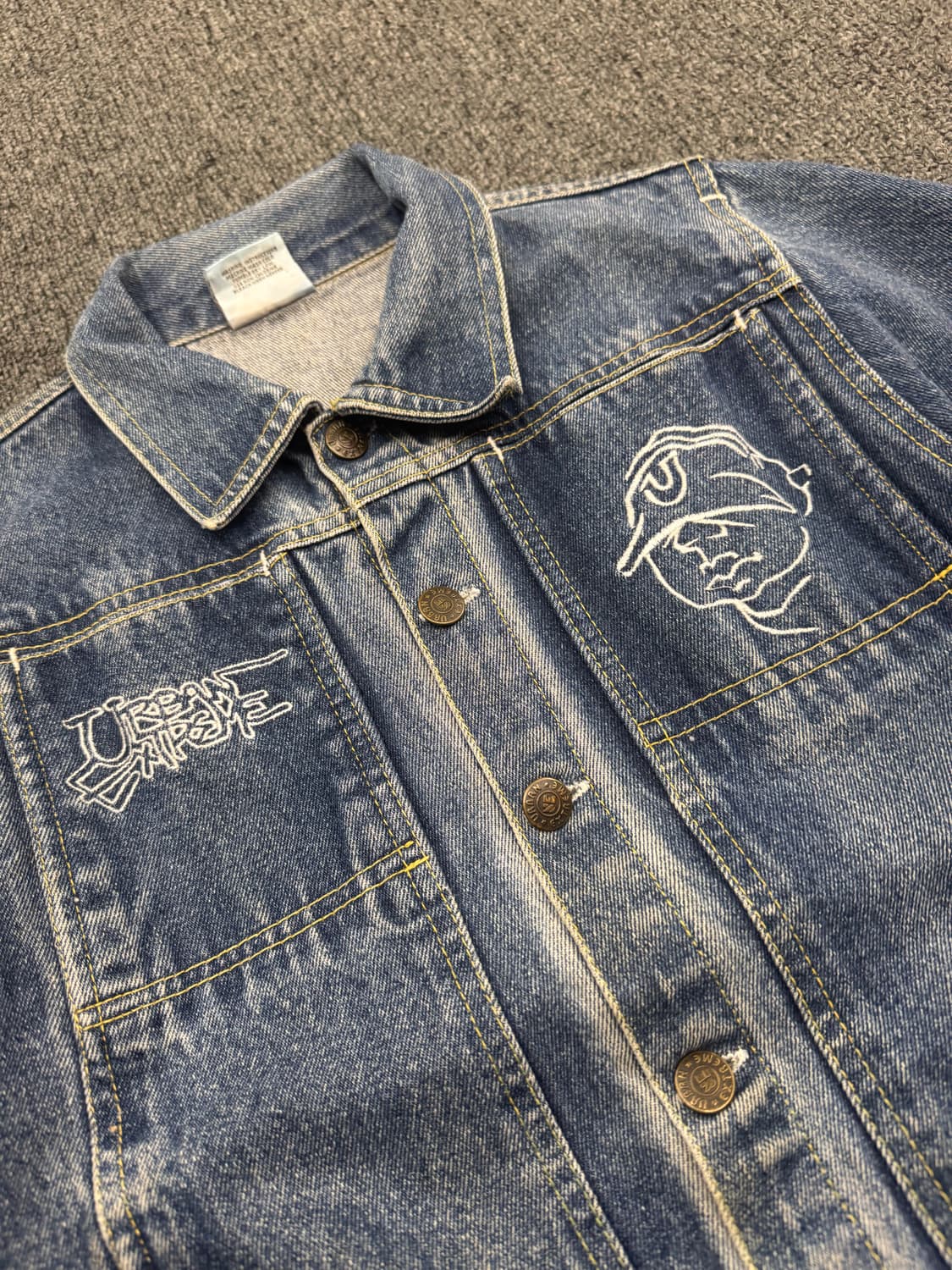 Vintage 자수 여성 데님자켓 상품이미지2