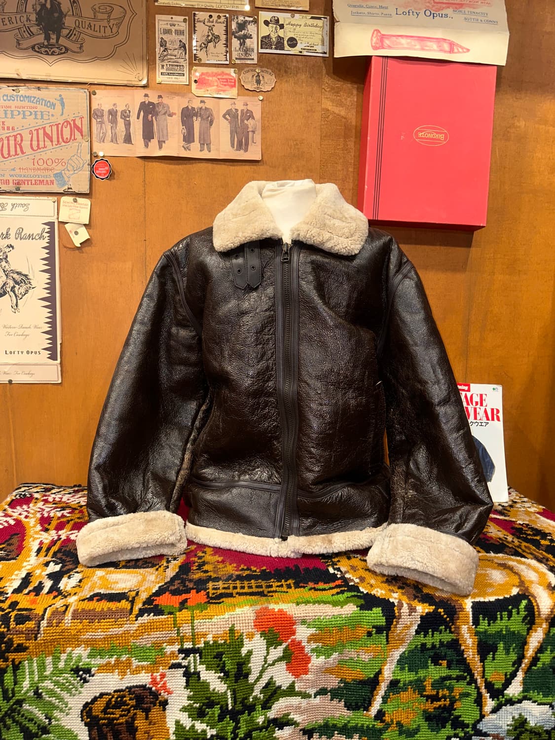 ( XL-2XL ) B3무스탕 양가죽무스탕 빈티지무스탕 워크웨어 밀리터리 상품이미지1