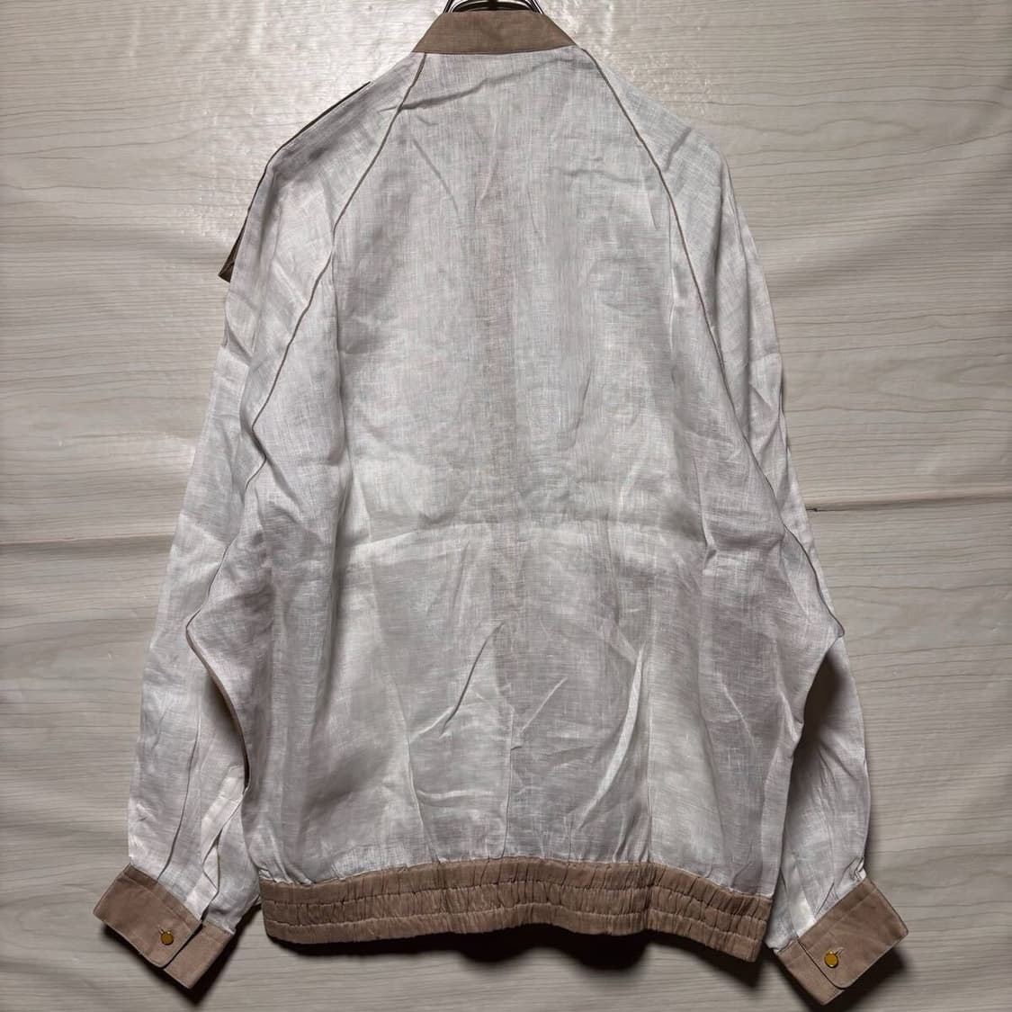 bally 80s nonecollar linnen jacket 상품이미지3