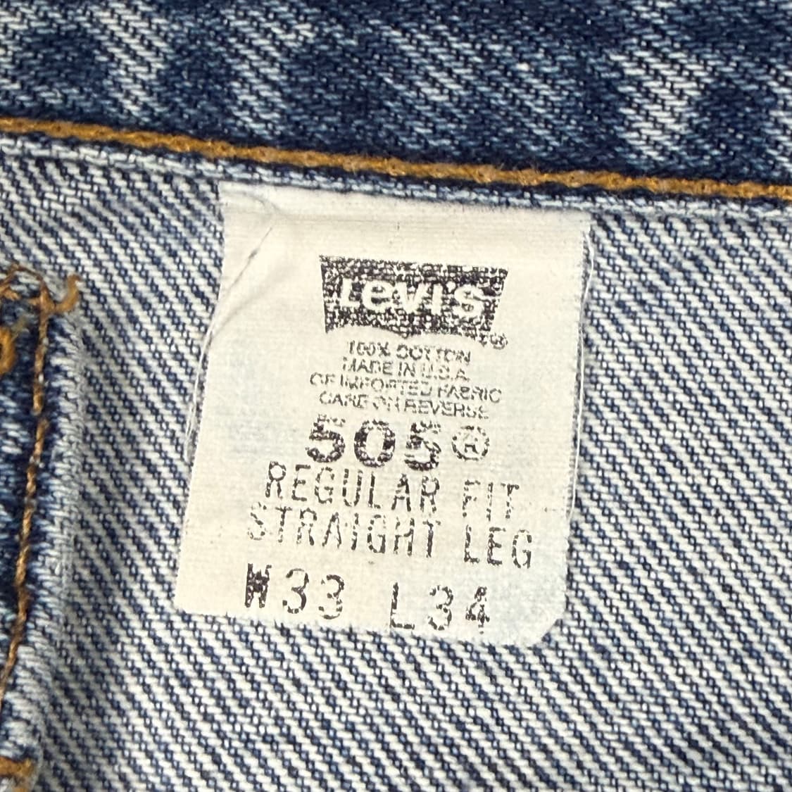 (32) 00s USA Made 리바이스 505 데님 팬츠 상품이미지9