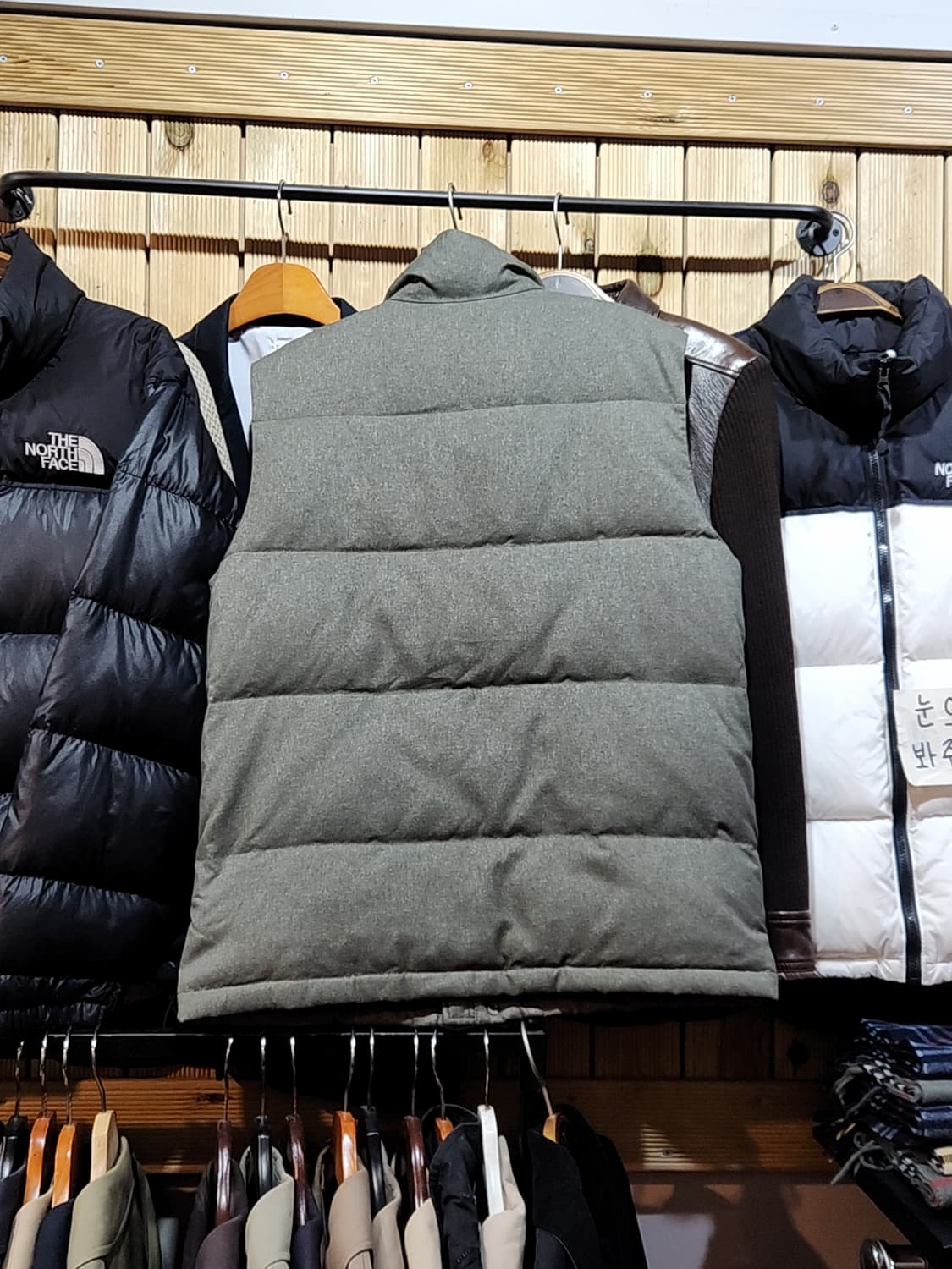 (M) 노스페이스 패딩조끼 거위털 구스다운 베스트 매장판  상품이미지7