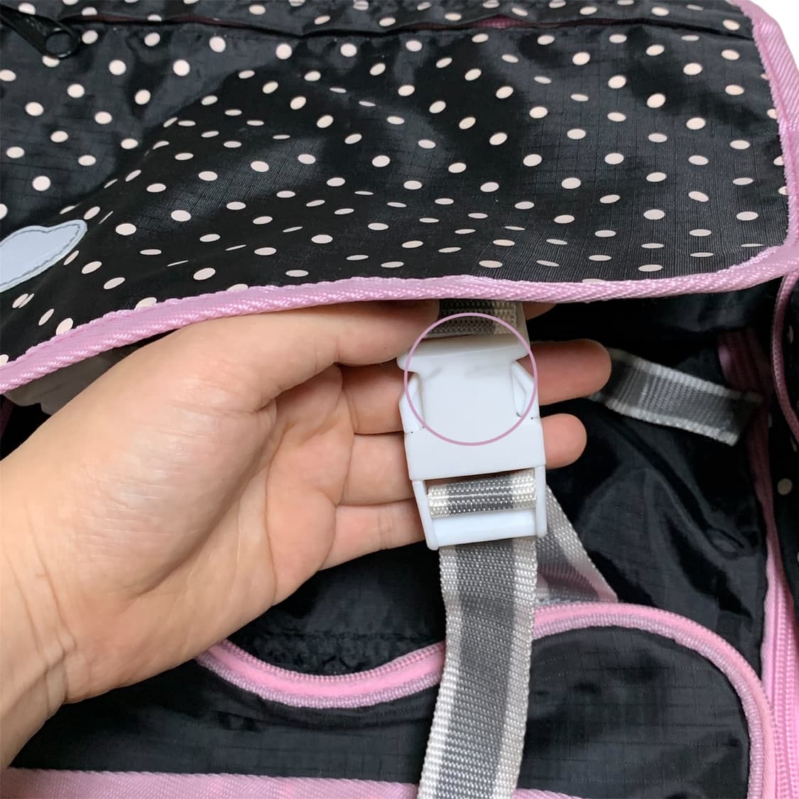 빈티지 도트 백팩 상품이미지8