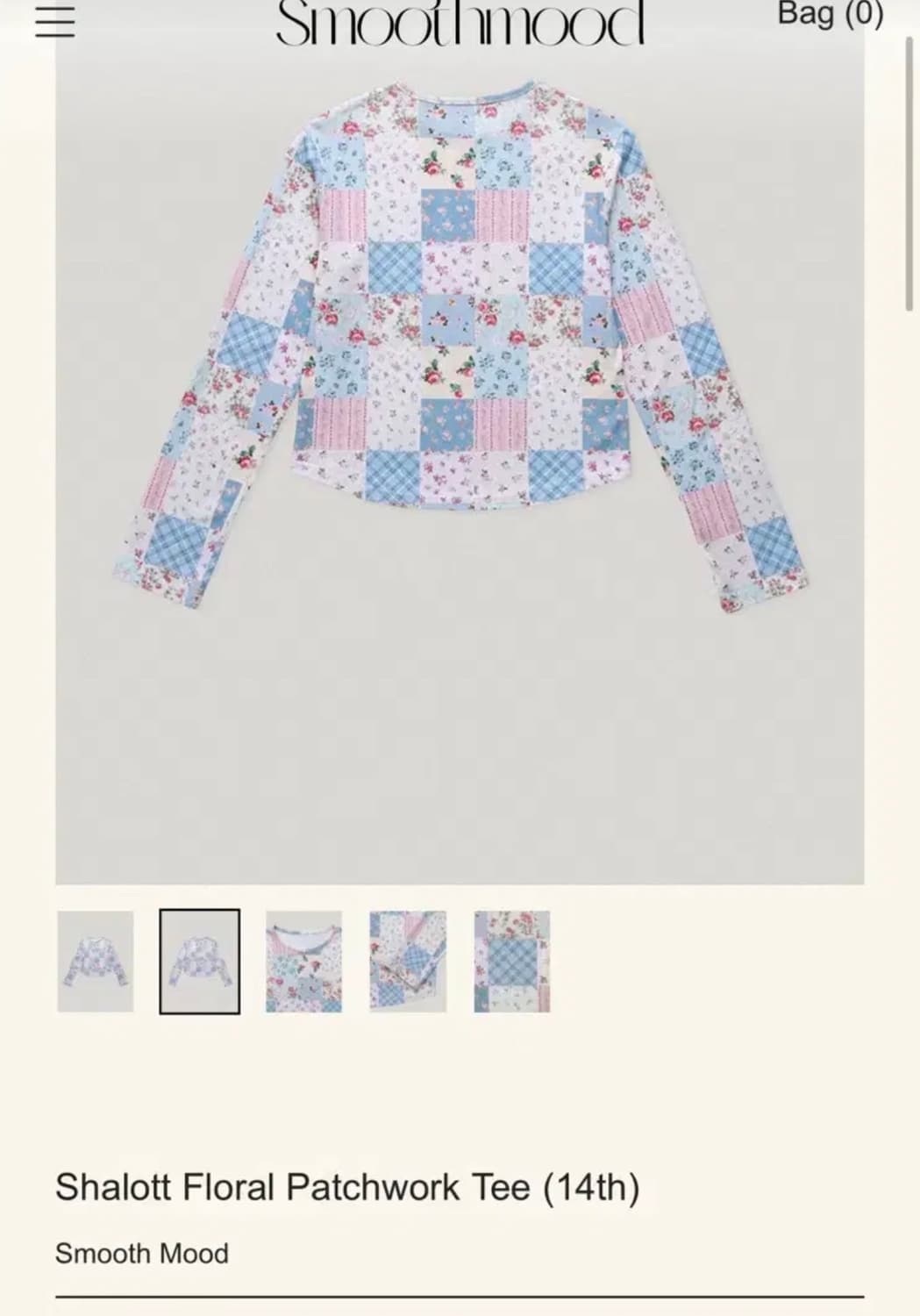 스무스무드 smoothmood 패치워크 티셔츠 상품이미지1