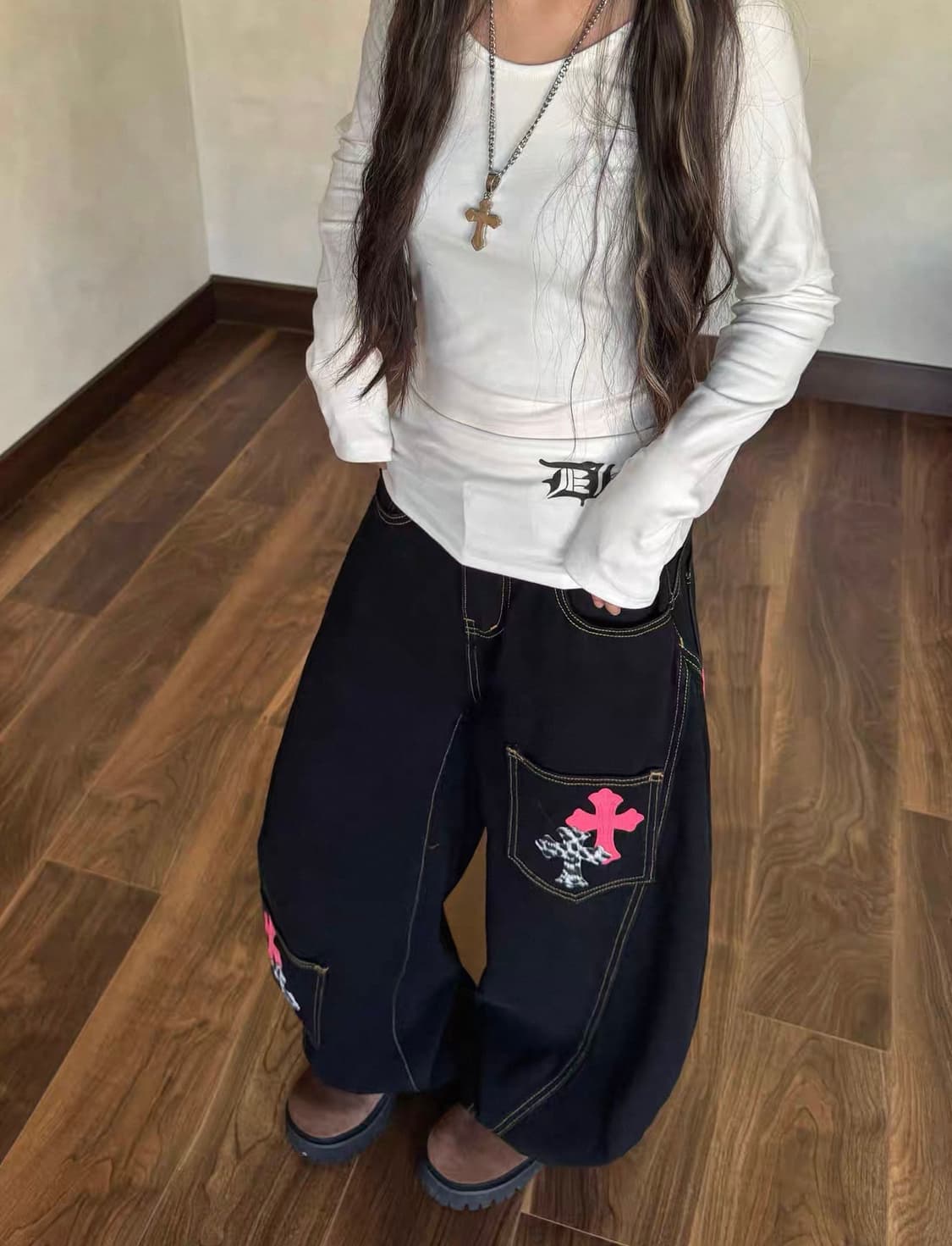 와이드 데님 팬츠 상품이미지2