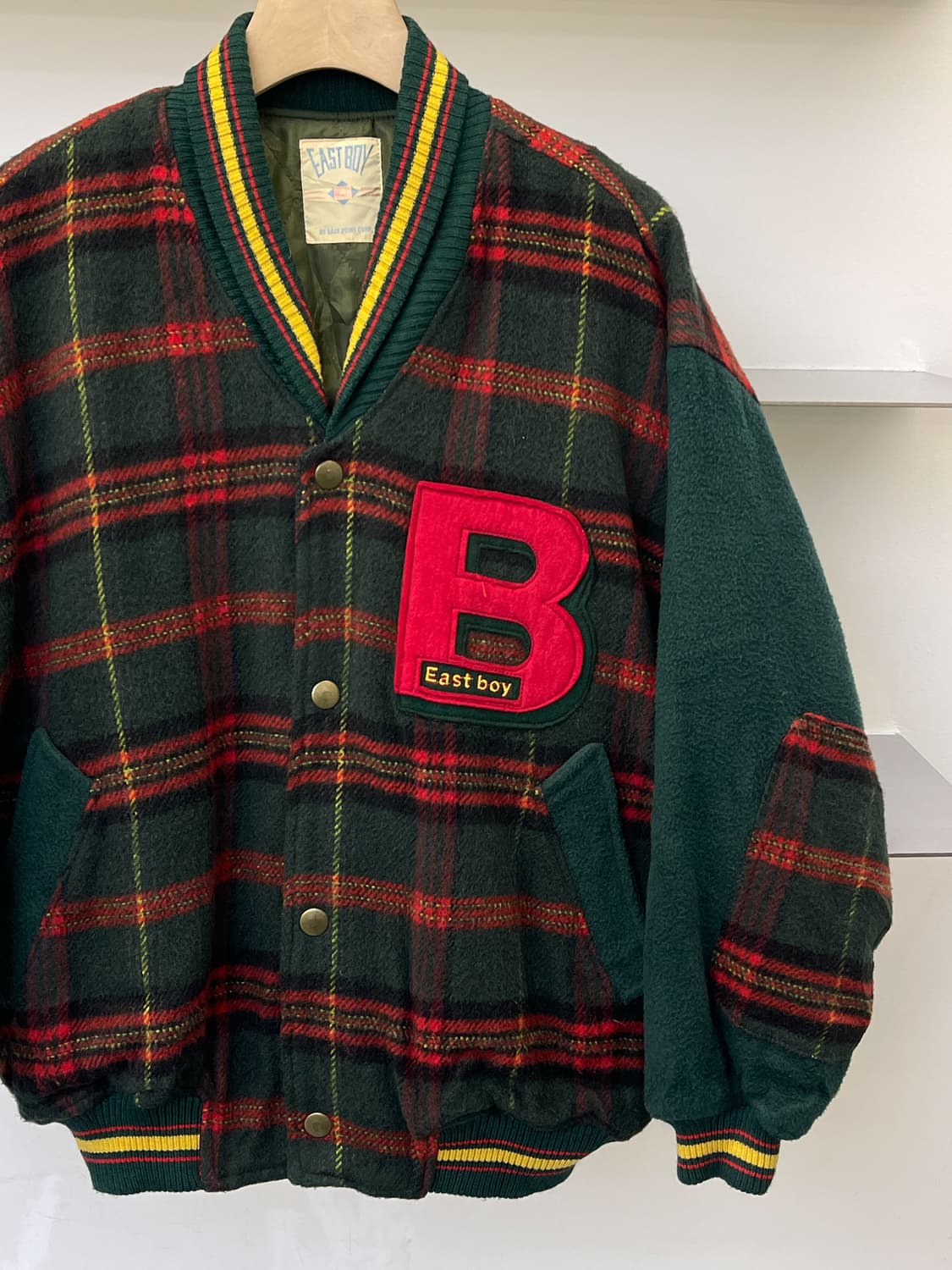 East Boy 90s 타탄 체크 블루종  상품이미지3