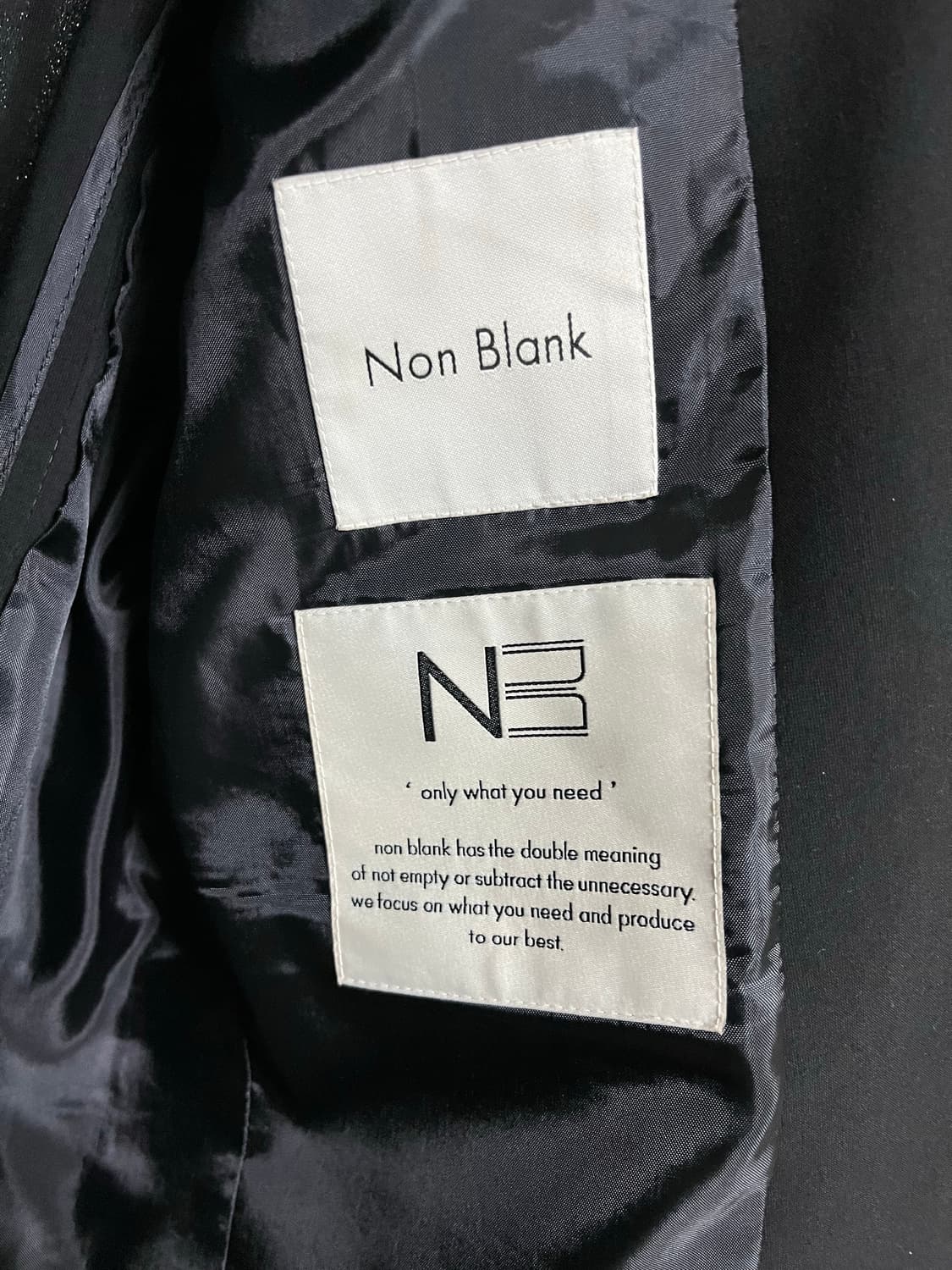 [L]넌블랭크 쿨맥스 블레이저 블랙 상품이미지3