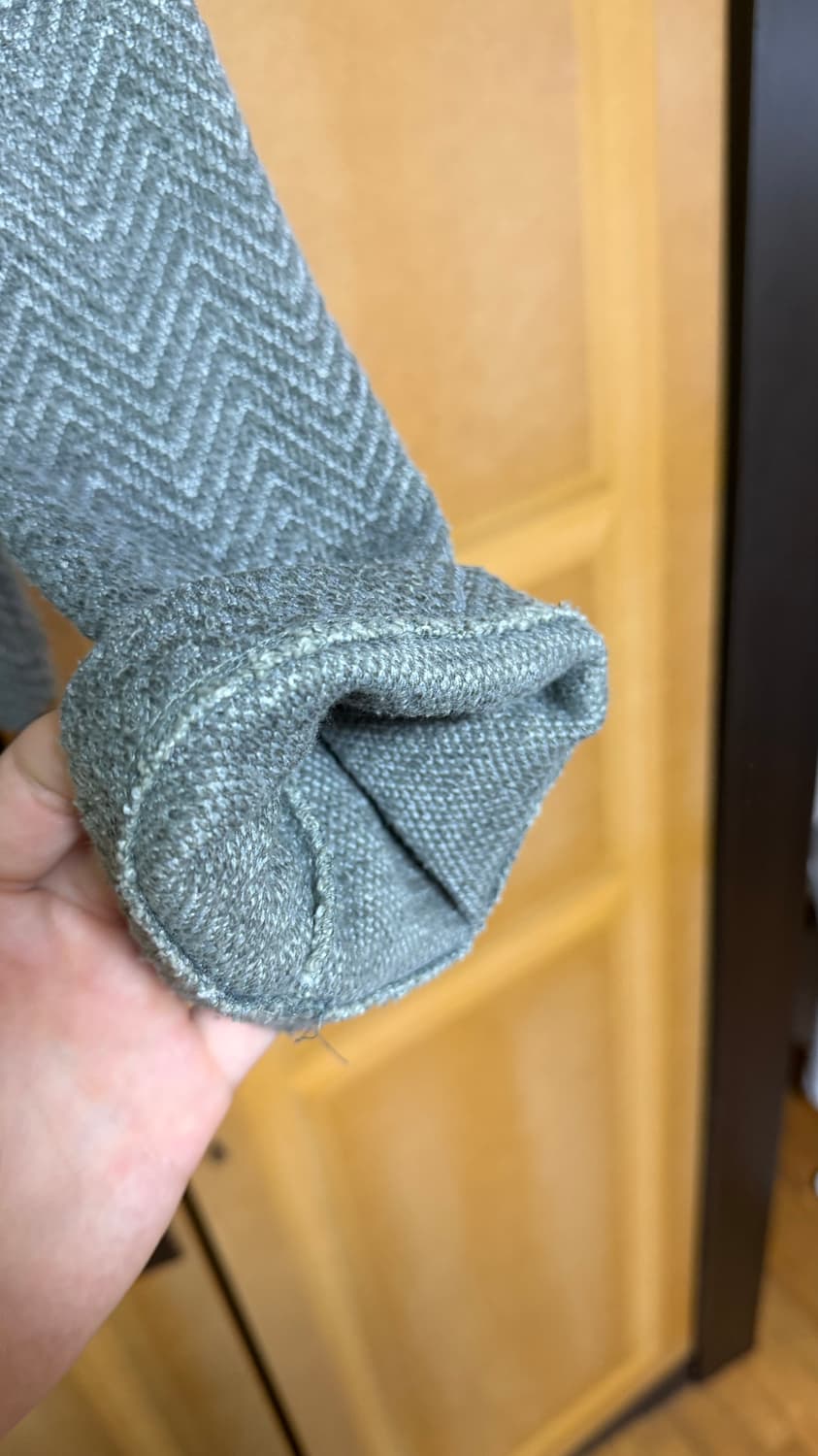 서피스에디션 HERRINGBONE JACQUARD ZIP UP_GRAY  상품이미지6