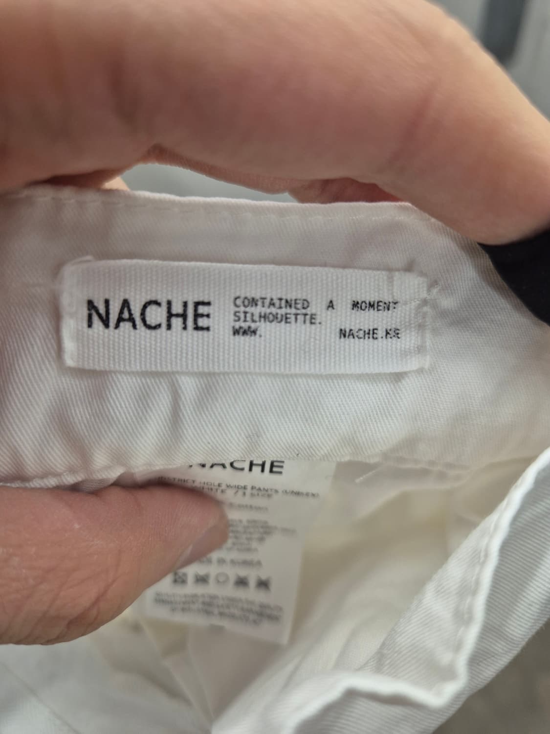 NACHE 와이드 팬츠 화이트 (1 SIZE) 상품이미지6