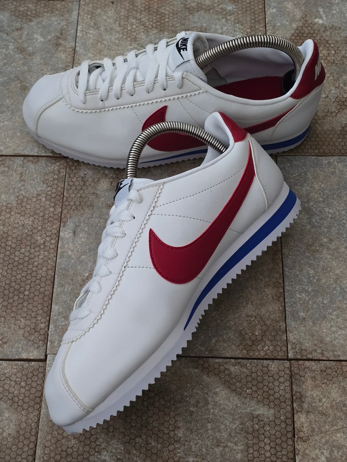 (265)나이키 클래식 코르테즈 레더 흰빨파 상품이미지5