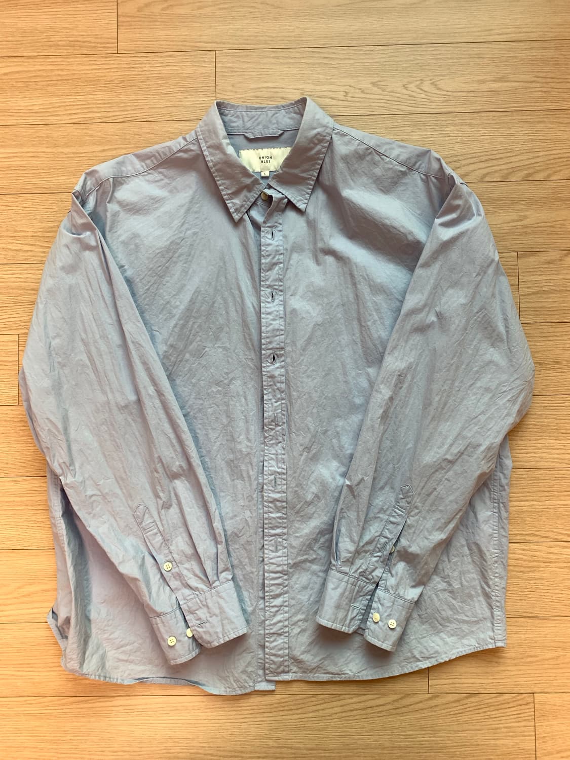 유니온블루 런드리 셔츠 스카이블루 L 상품이미지1