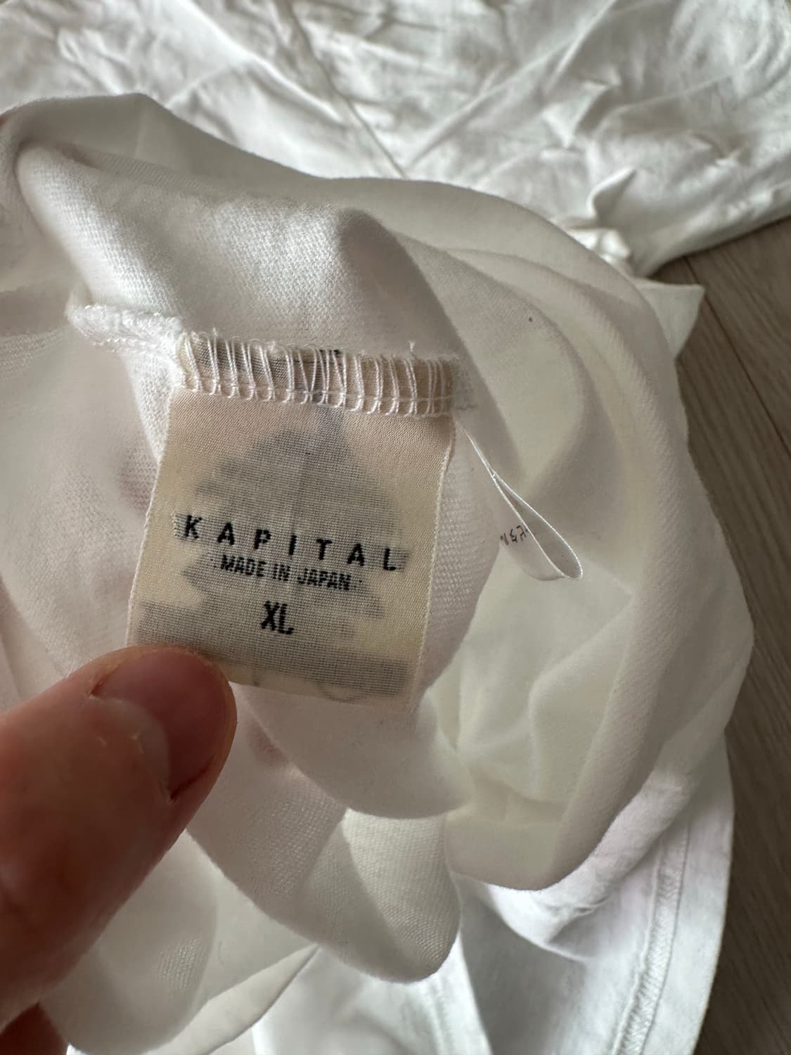 캐피탈 천축 루키 크루 티 흰색 XL 상품이미지2