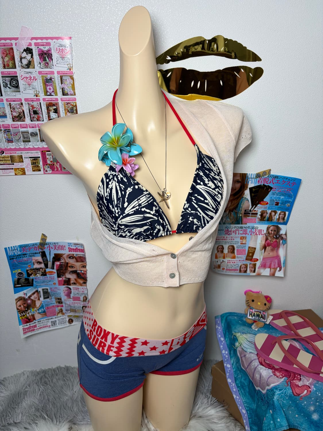 Set) Roxy red 비키니 세트 set (3pcs) 상품이미지2