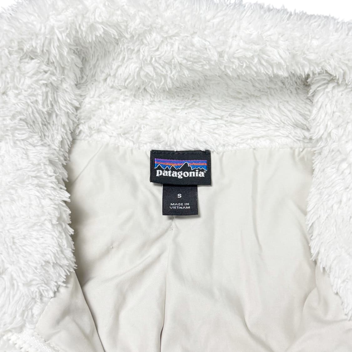 (S) 파타고니아 los gatos 여성 플리스 자켓 화이트 상품이미지3