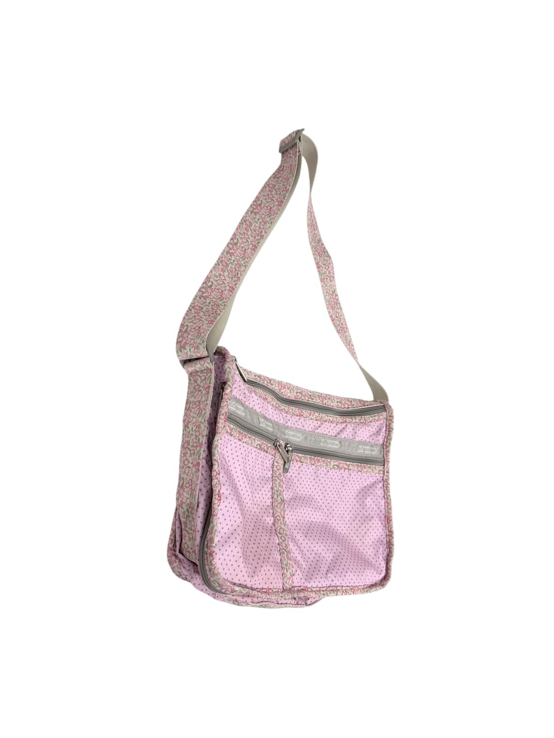 레스포삭 핑크 도트 크로스백 상품이미지2