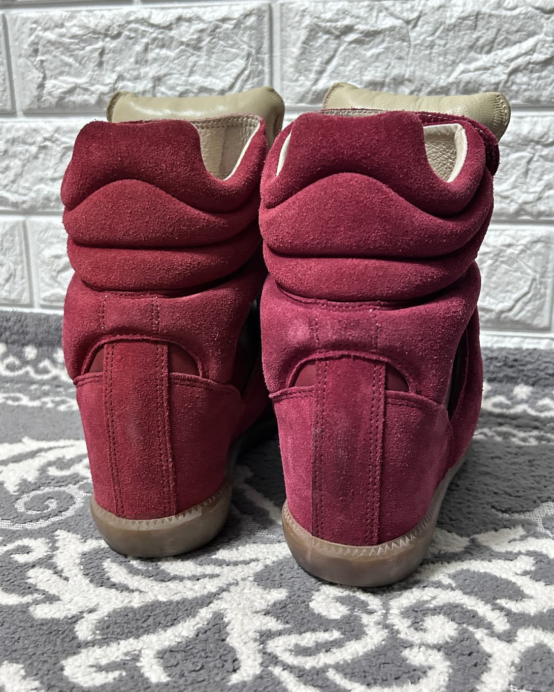 이자벨마랑 베켓 스니커즈 와인 버건디 상품이미지4