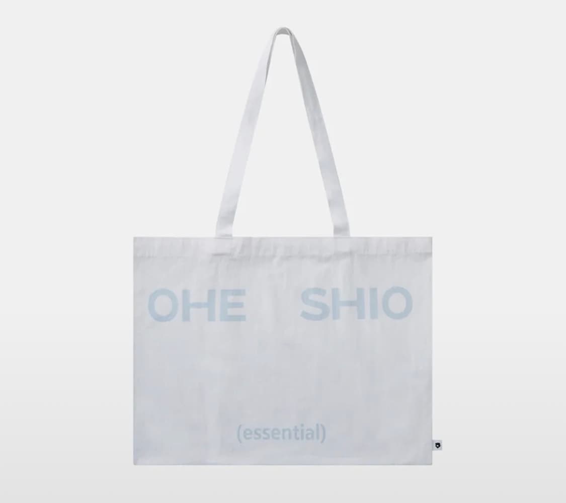 오헤시오 에센셜 빈티지 로고 에코백 화이트 숄더백 상품이미지1