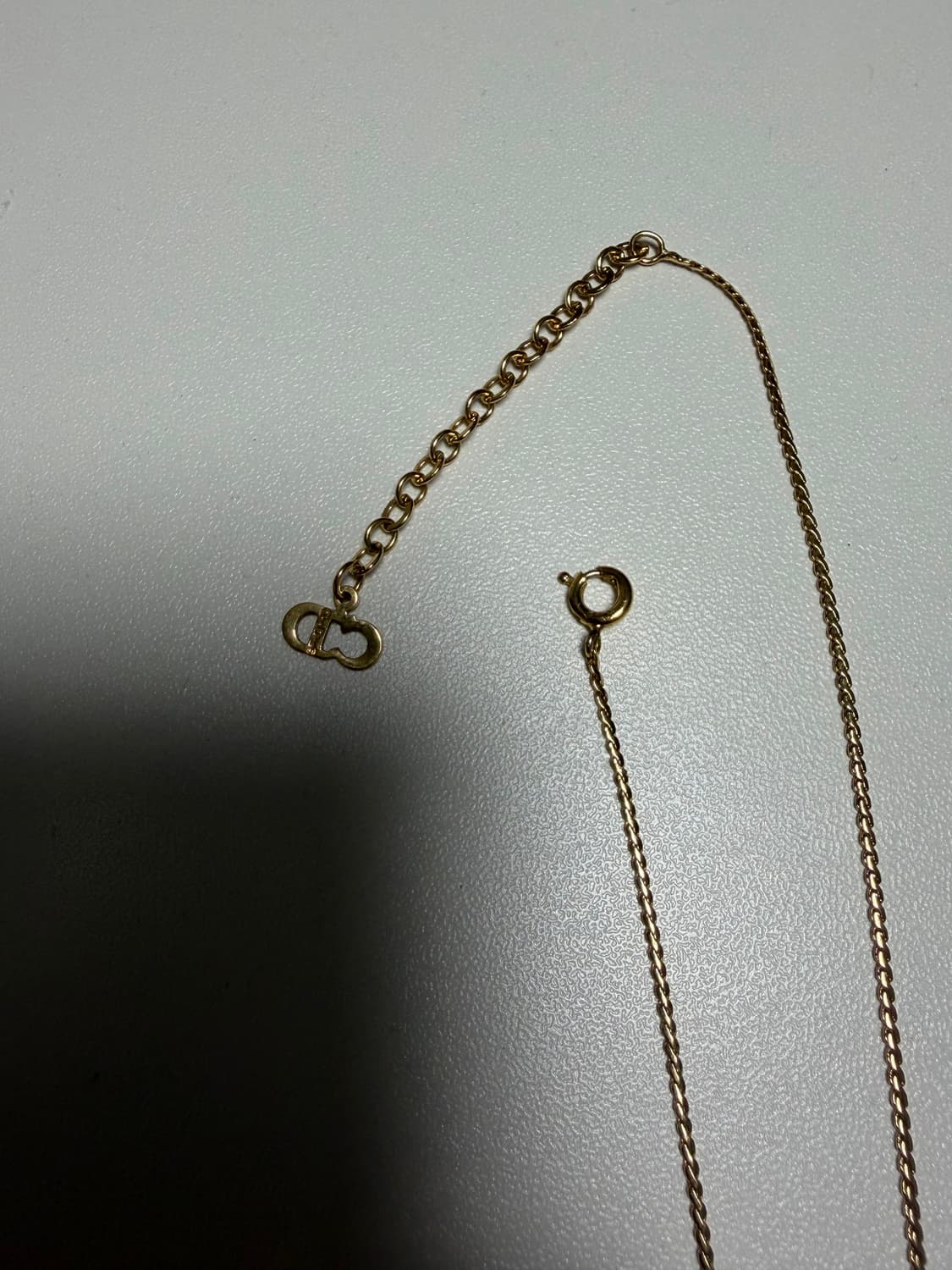 크리스챤 디올 빈티지 CD 로고 큐빅 목걸이 상품이미지4