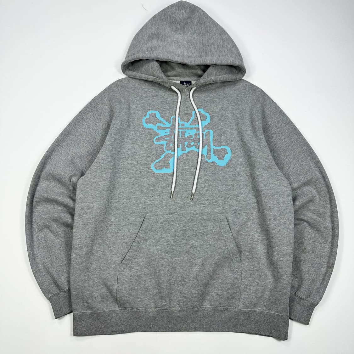 (오염존재) 스투시 USA 빈티지 프린팅 후드티 그레이 L 상품이미지1
