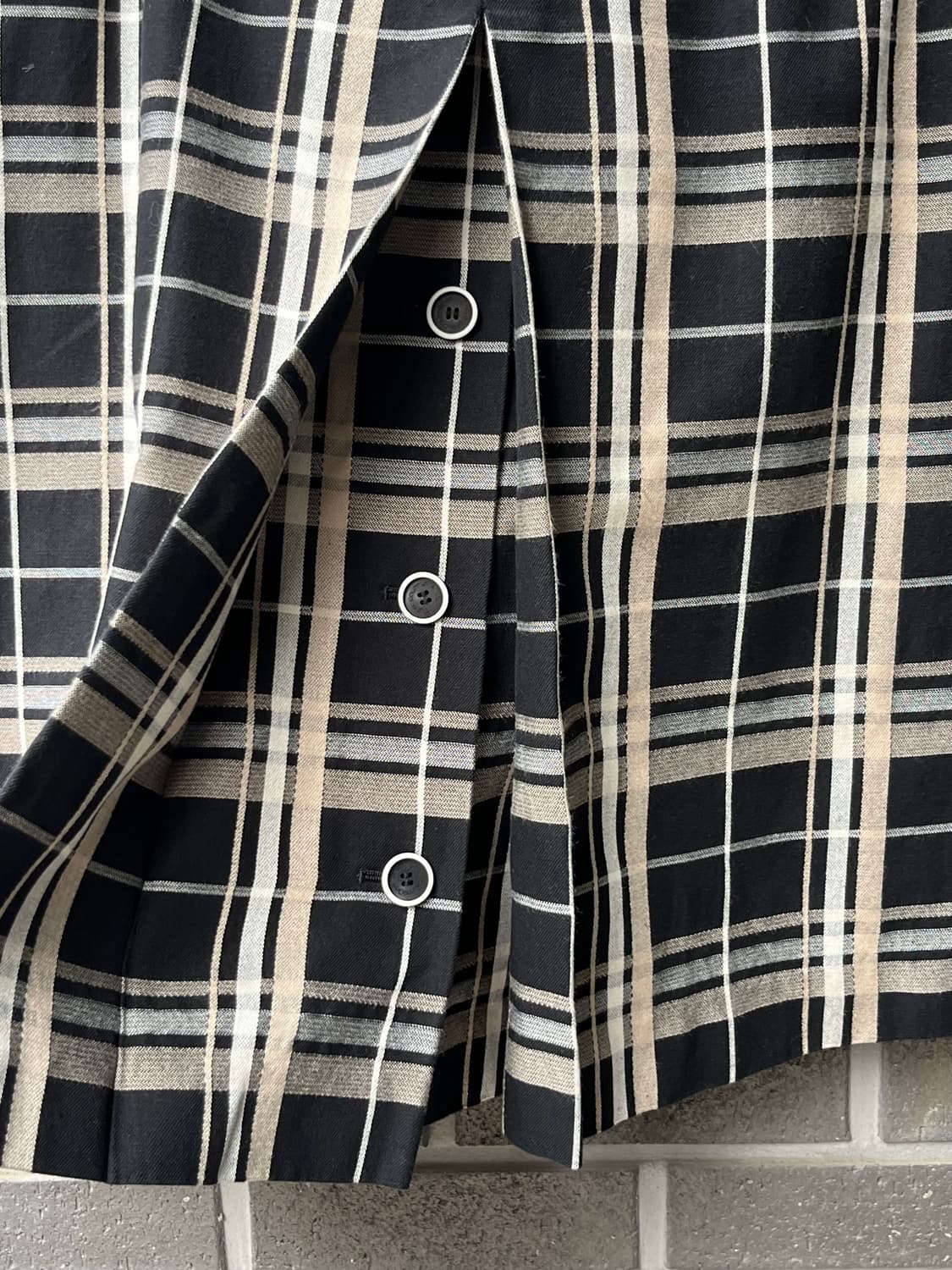 COURREGES 꾸레쥬 버튼 슬릿 스커트 상품이미지7