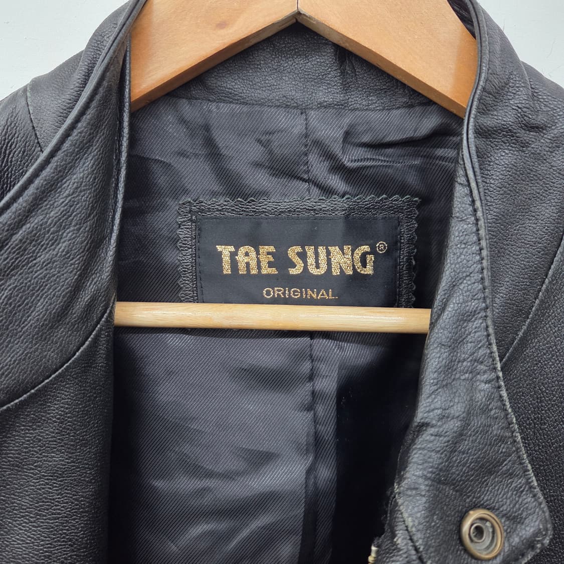 RE-SUNG 검정색 양가죽 자켓 남성 L 상품이미지3