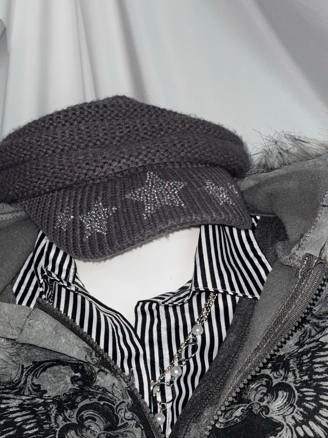 그런지 울프죠 힙합 갸루 비갸루 코디세트  상품이미지9