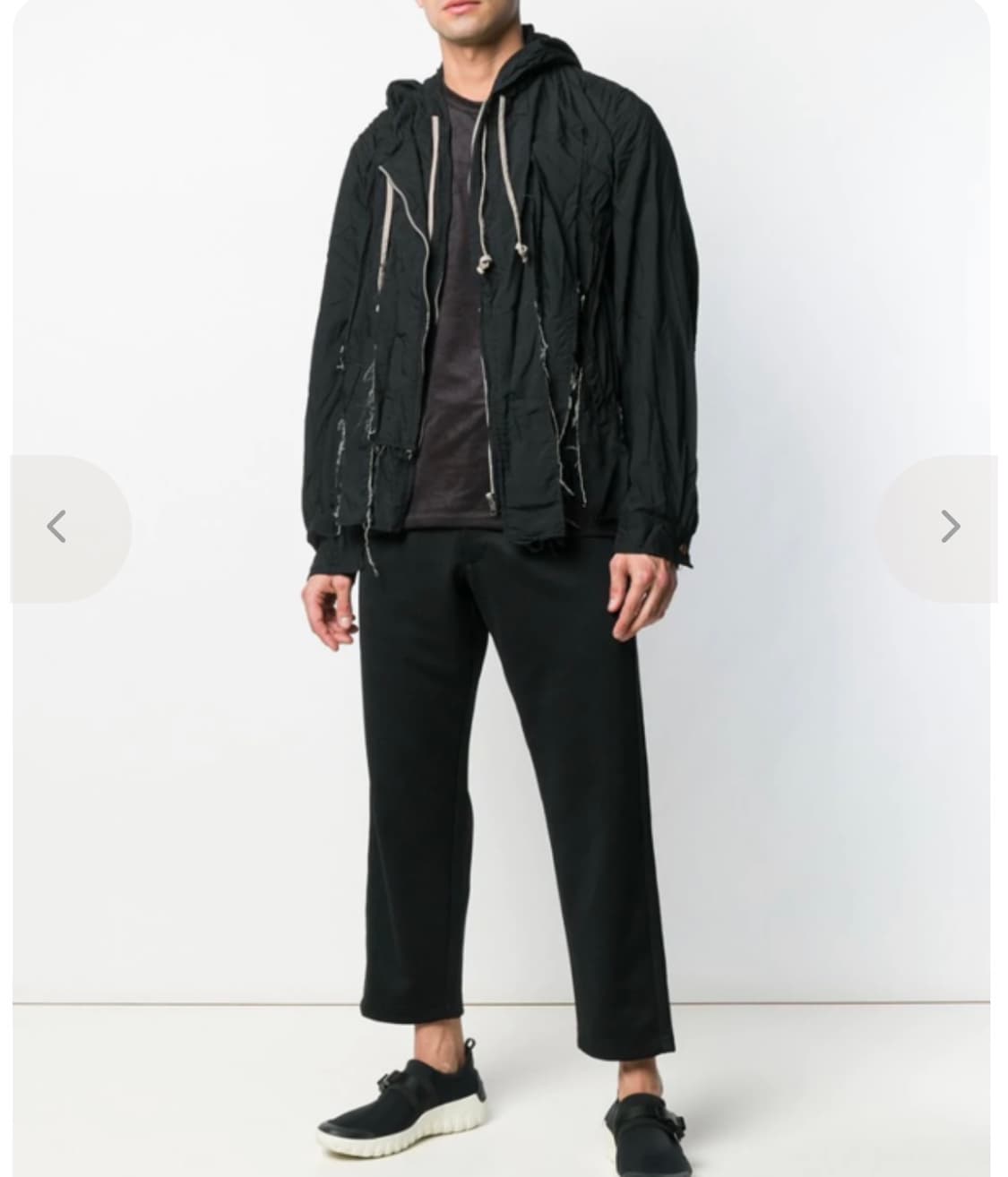 19ss 꼼데가르송 옴므플러스 컷아웃 후드자켓 l 상품이미지2