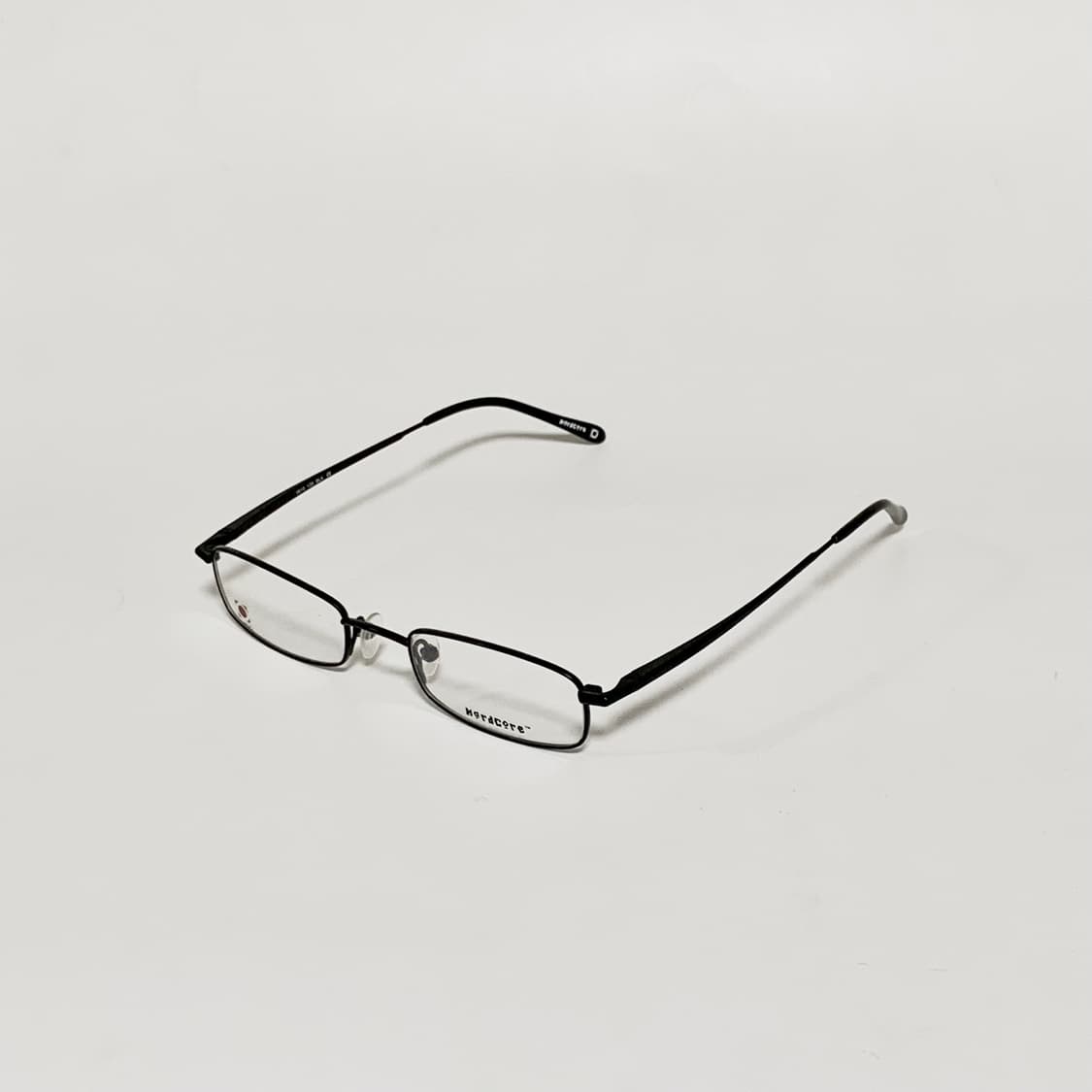 924 데드스탁 빈티지안경 경량 블랙 사각 안경 스몰 미니멀 메탈 프레임 상품이미지3