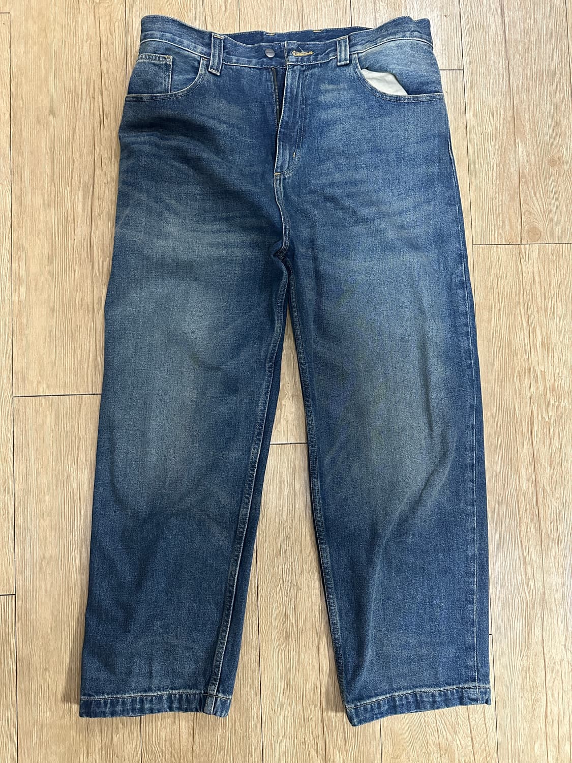 칼하트 브랜든 팬츠 스미스 블루 원 유즈드 워시 상품이미지2