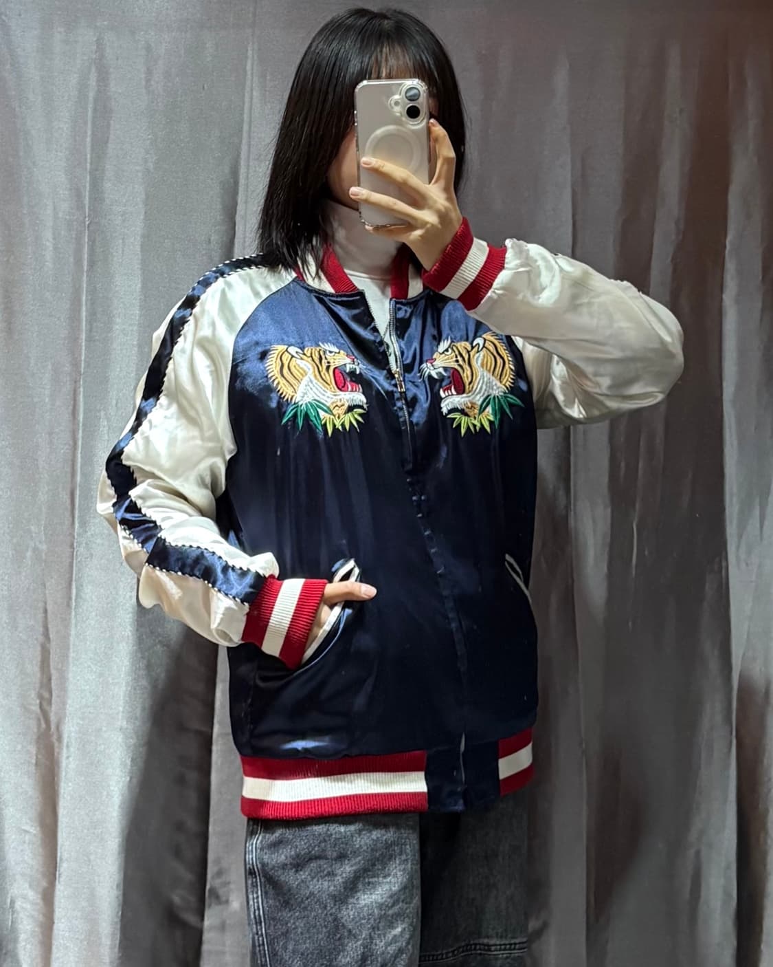 M 어커버 타이거 버드 패치 패디드 스카잔 상품이미지1