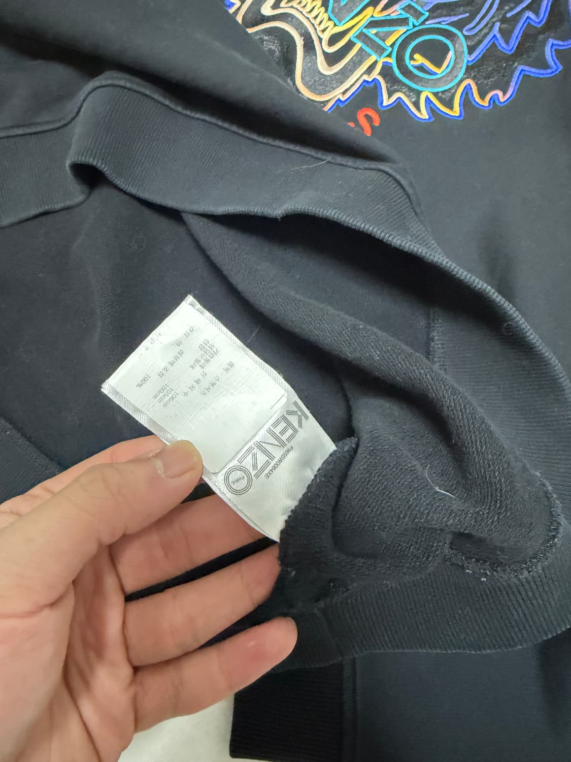 [백화점판,XXL] 겐조 타이거 맨투맨 블랙 상품이미지4