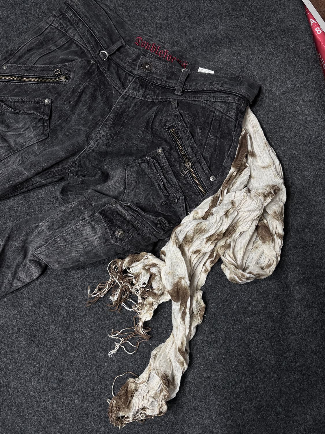 Vintage y2k punk grunge muffler 상품이미지1