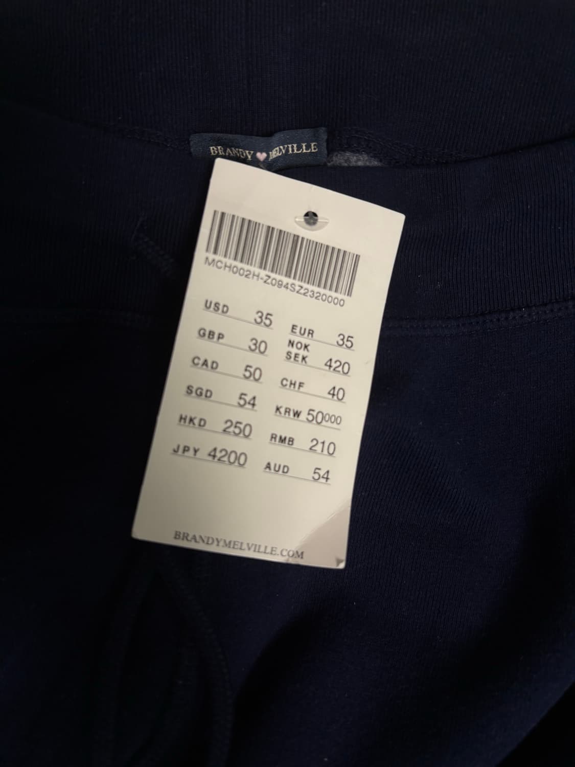 브랜디멜빌 네이비 스웻팬츠 상품이미지5