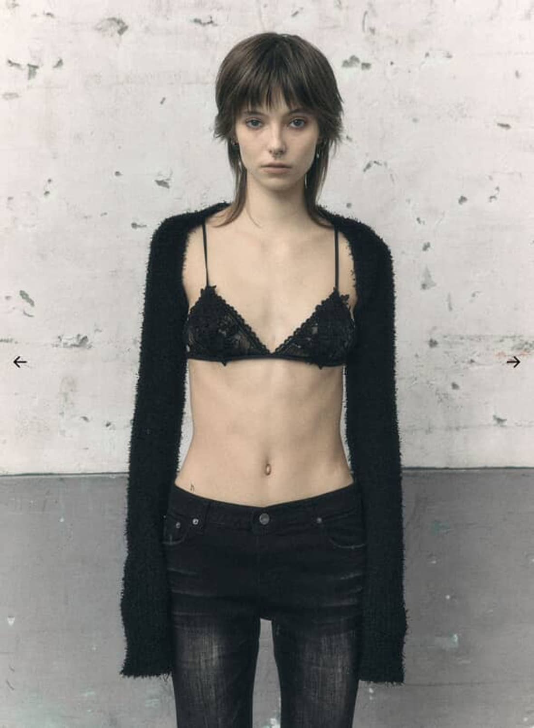 보헤미안서울 보헴서 텍스처 볼레로 가디건  상품이미지2