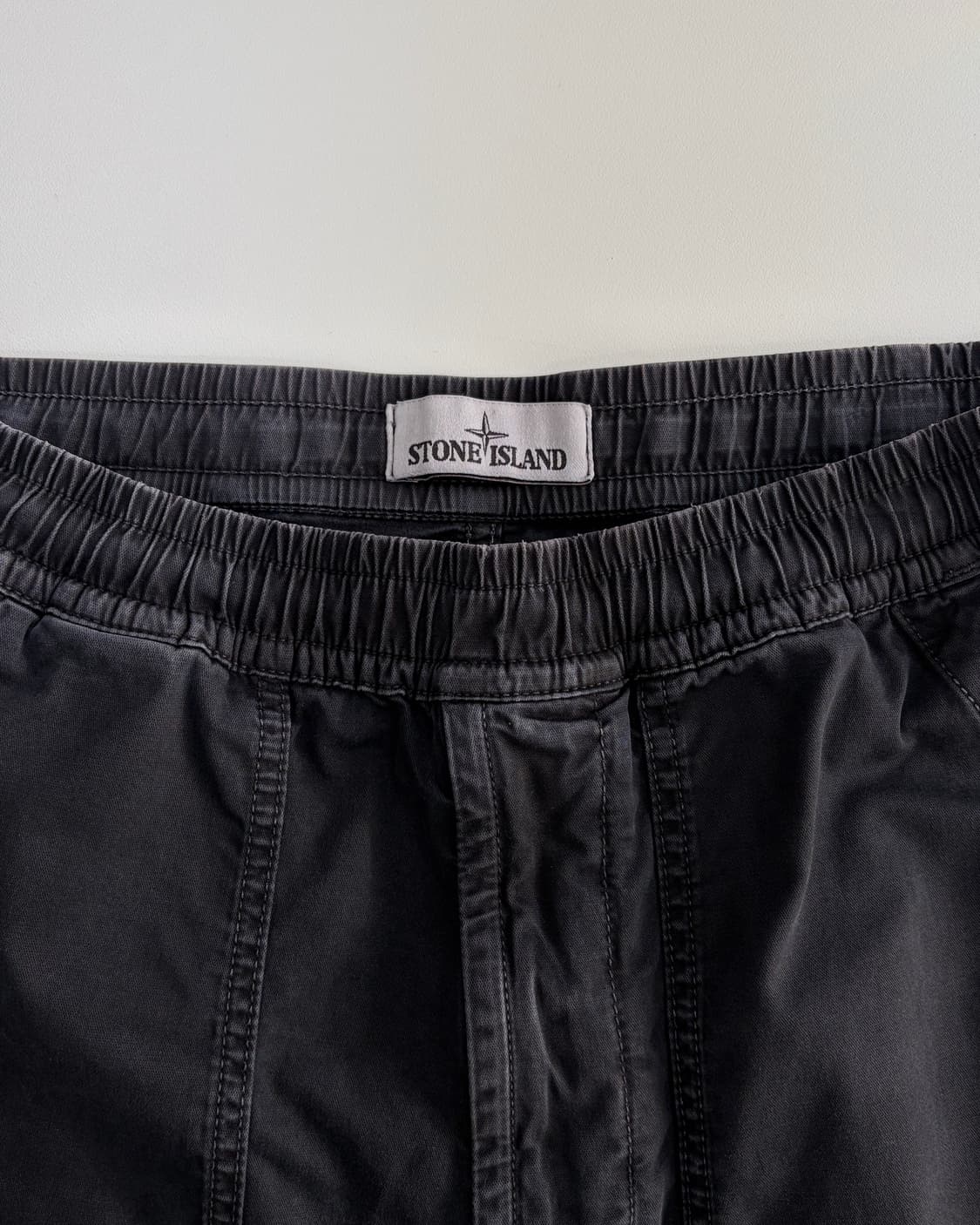 [32인치]스톤아일랜드 로고 밴딩 조거 팬츠 상품이미지8