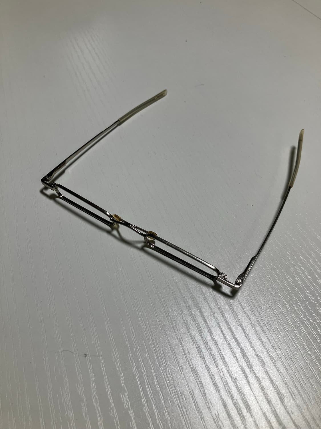 Japanese 90s 빈티지 레트로 나노 사이즈 실버 안경테  상품이미지3