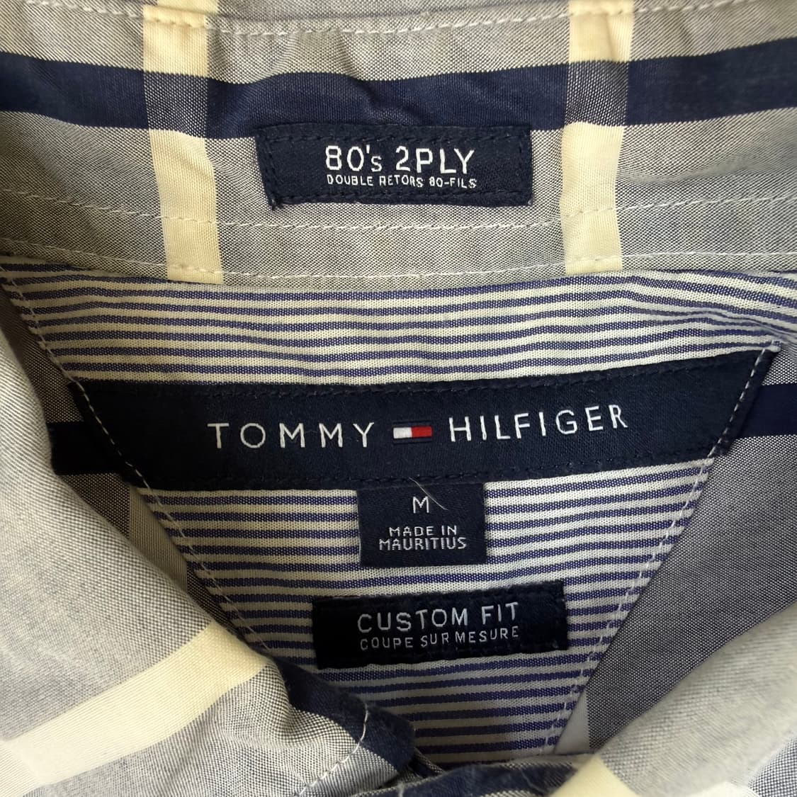 M 타미힐피거 커스텀핏 체크셔츠 0304T 상품이미지3