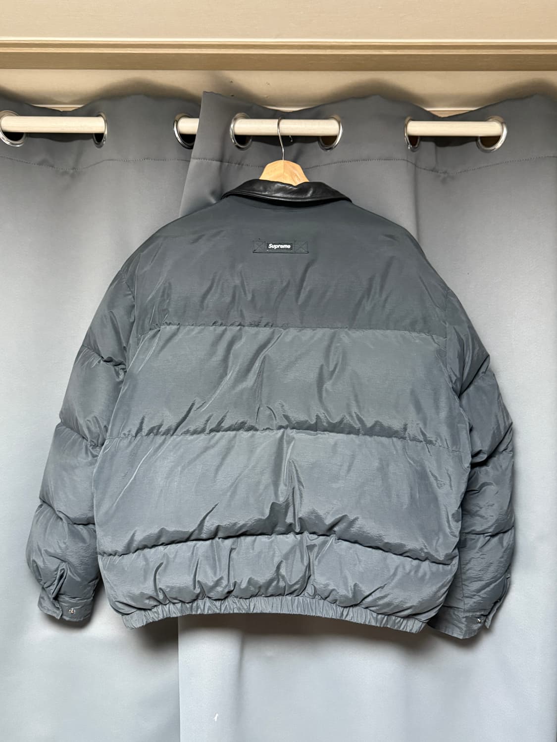 슈프림 레더 카라 푸퍼 자켓 M 상품이미지2