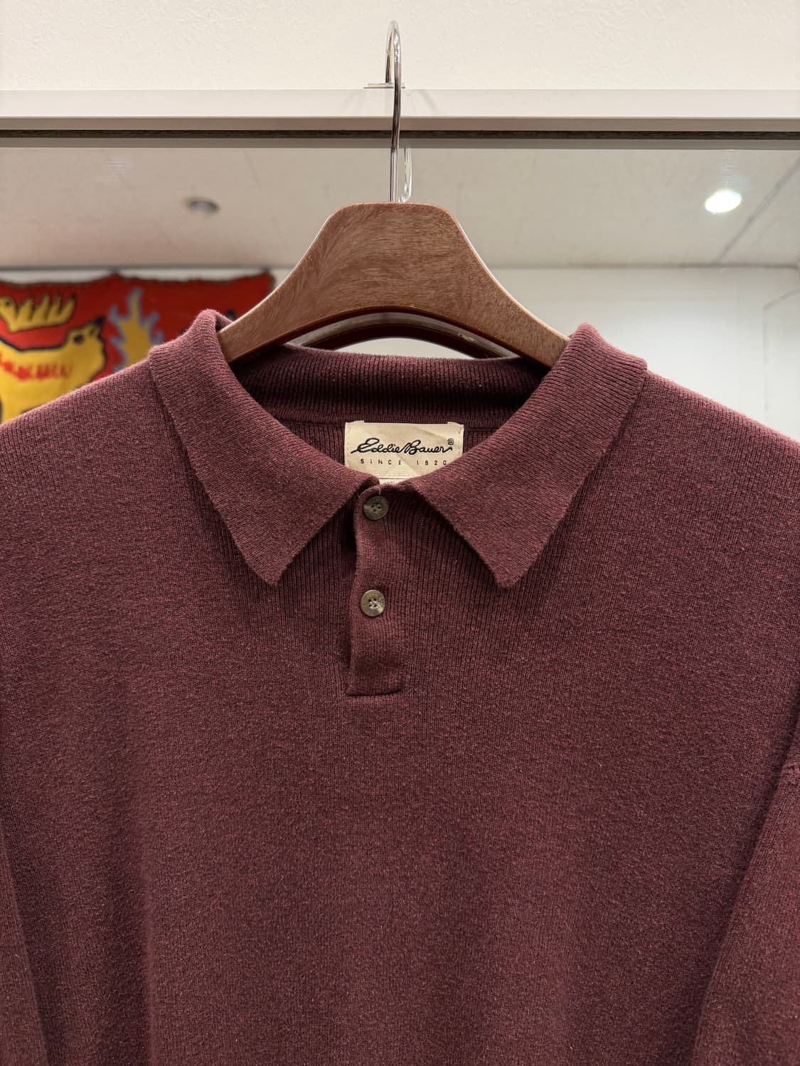 00s Eddie Bauer 에디바우어 빈티지 카라 니트 상품이미지3