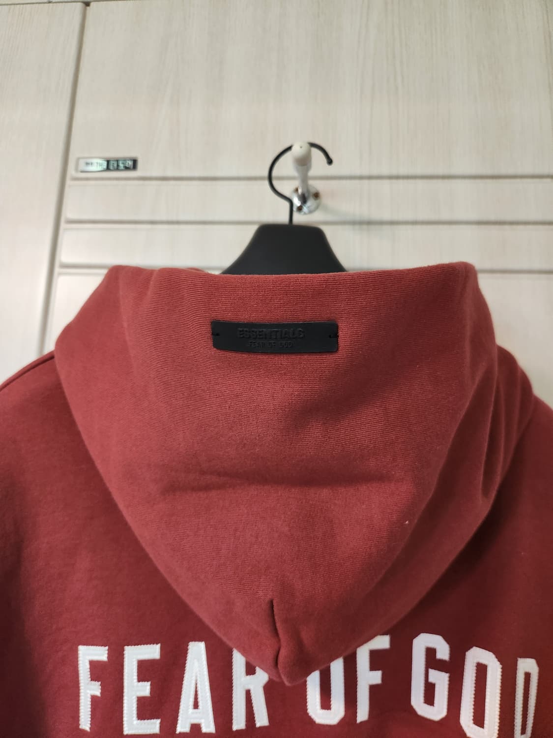 에센셜 피어오브갓 FOG 후드집업 크림슨 풀 집 후드 상품이미지4