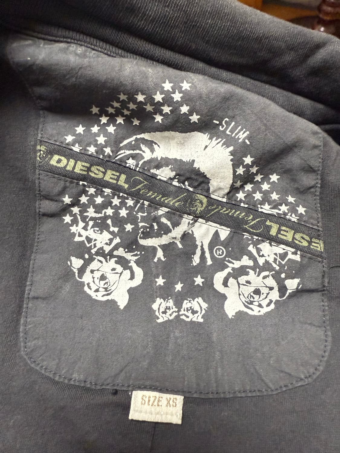 디젤 사선 디테일 자켓 상품이미지5