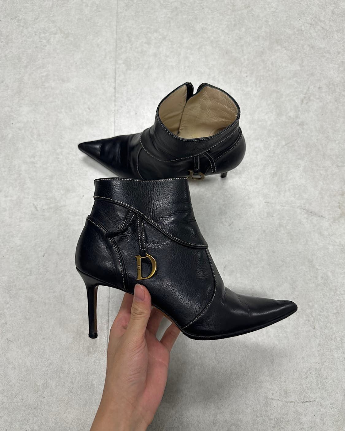 rare*크리스찬 디올 존 갈리아노 D 로고 힐 상품이미지5