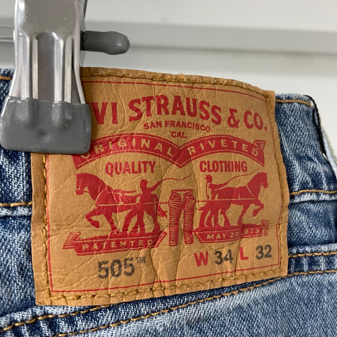 리바이스 505 데님 팬츠 W34 L32 상품이미지4
