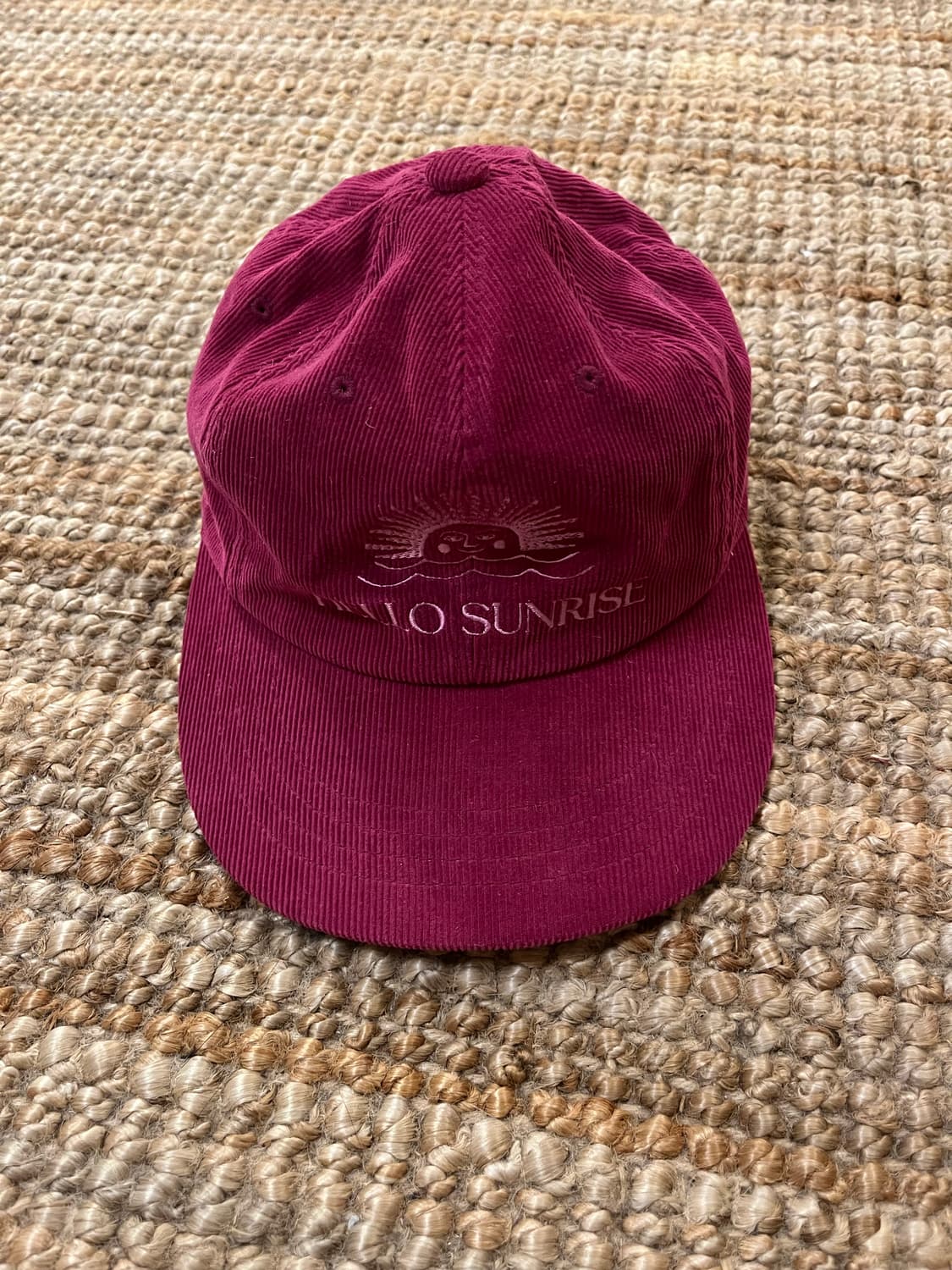 헬로선라이즈 코듀로이 캡모자 핑크 상품이미지2