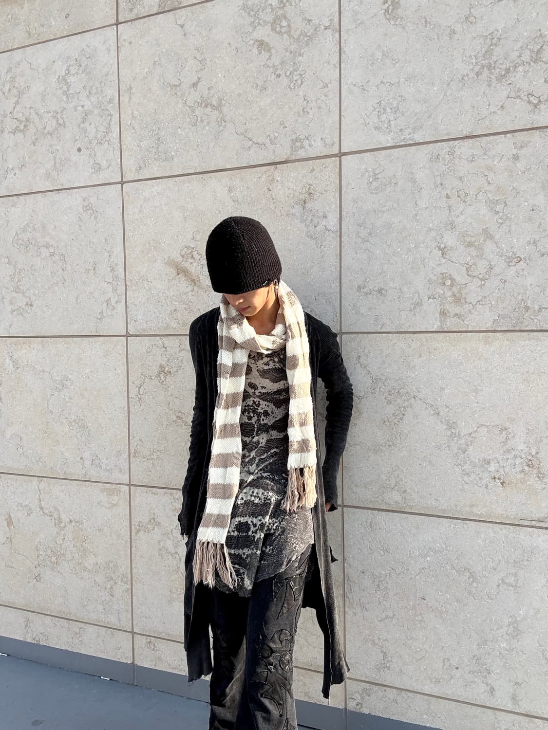 14. Beige stripe scarf 2.7 상품이미지1