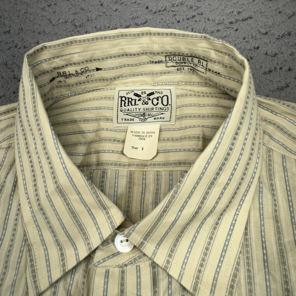 90s RRL 스트라이프 버튼다운 셔츠 상품이미지2