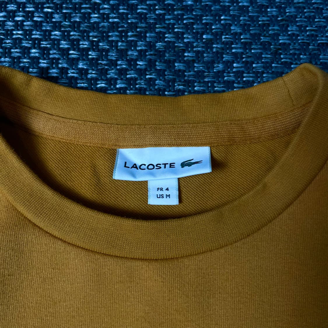 라코스테 로고패치 머스타드 맨투맨 M 상품이미지4