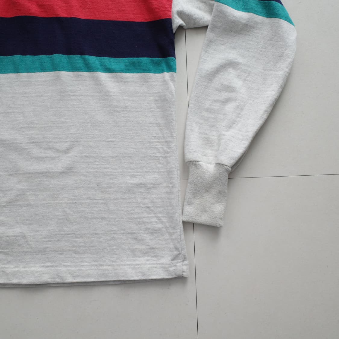 90s 빈티지 엘엘빈 MADE IN USA 럭비 셔츠 L 상품이미지3